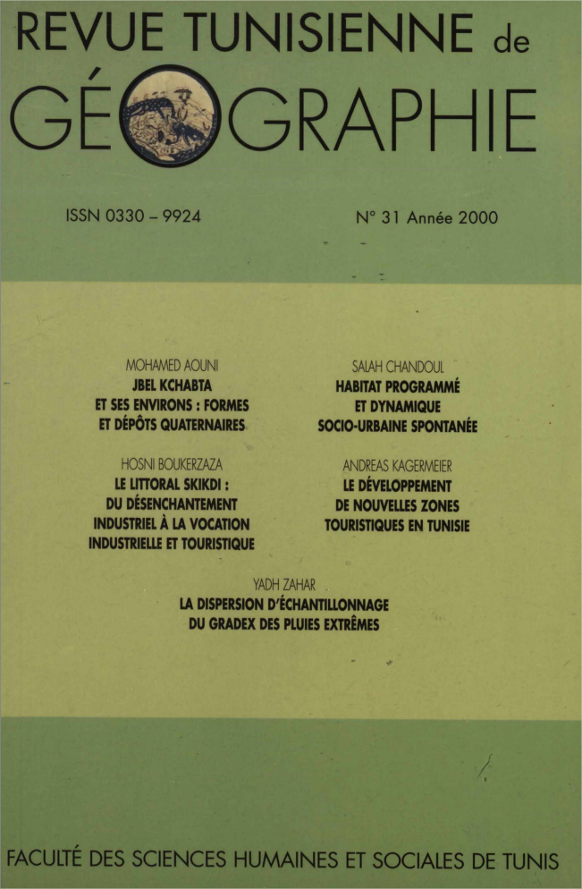 Revue Tunisienne de Géographie N°31