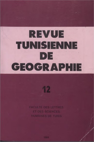 Revue Tunisienne de Géographie N°12