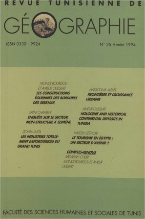 Revue Tunisienne de Géographie N°25