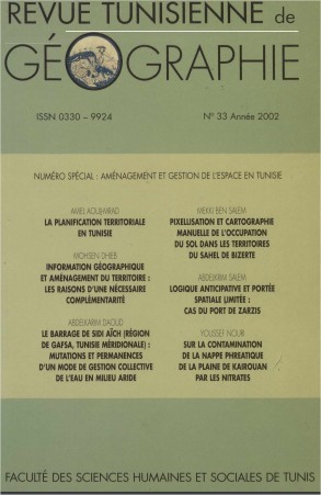 Revue Tunisienne de Géographie N°33