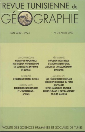 Revue Tunisienne de Géographie N°36