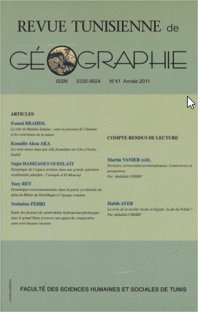 Revue Tunisienne de Géographie N°41